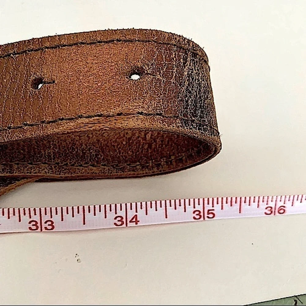 DISTRESSED Copper Leather Belt Size Small/Medium